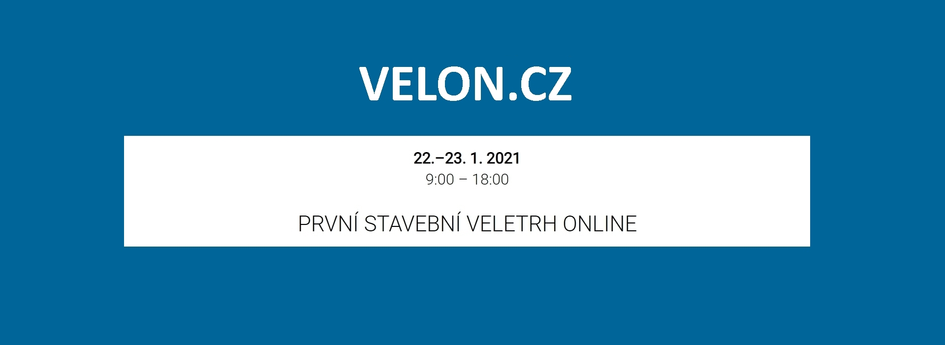 Online stavební veletrh VELON