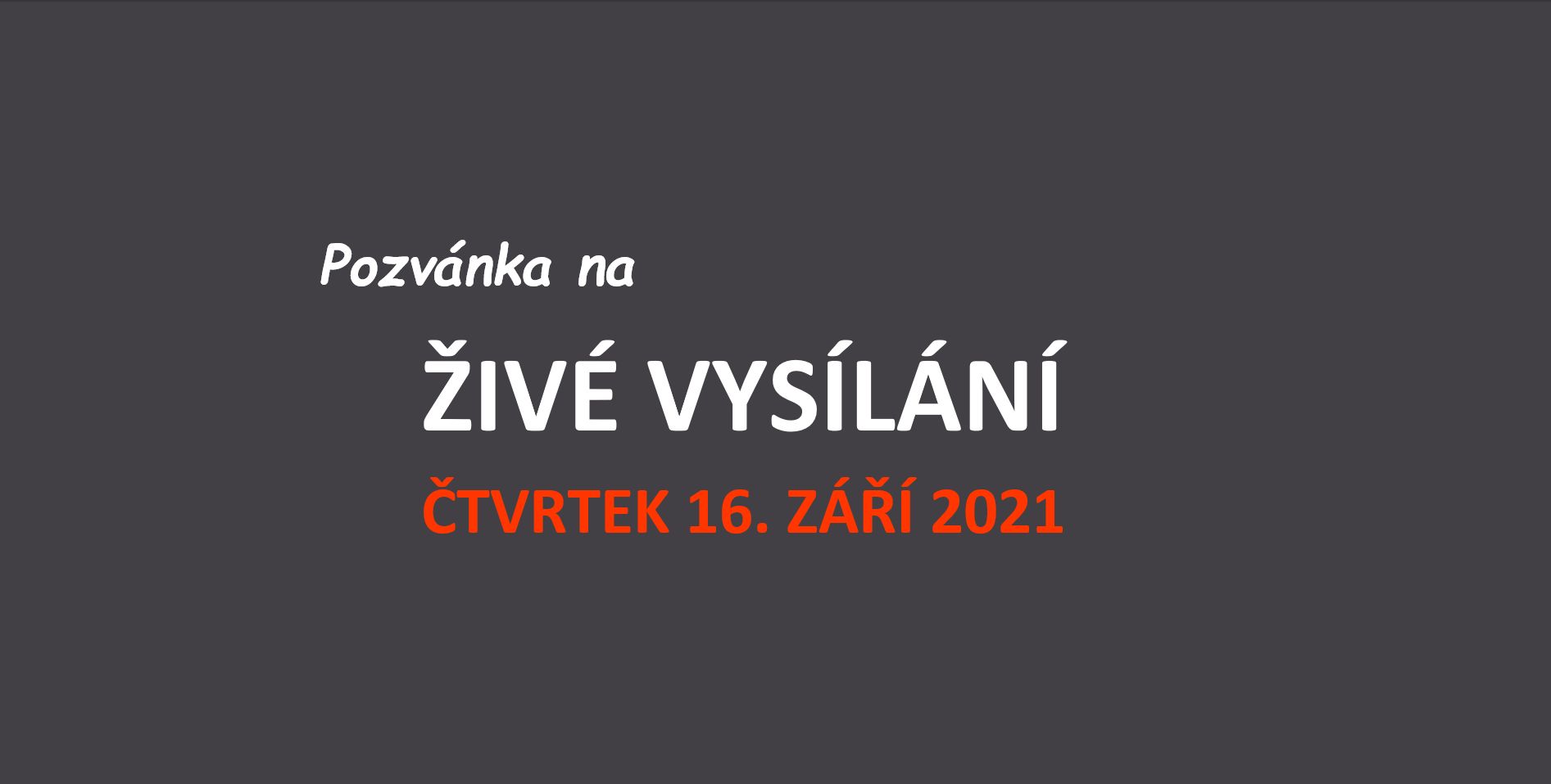 Zveme Vás na živé vysílání „Jak stavět po roce 2022“