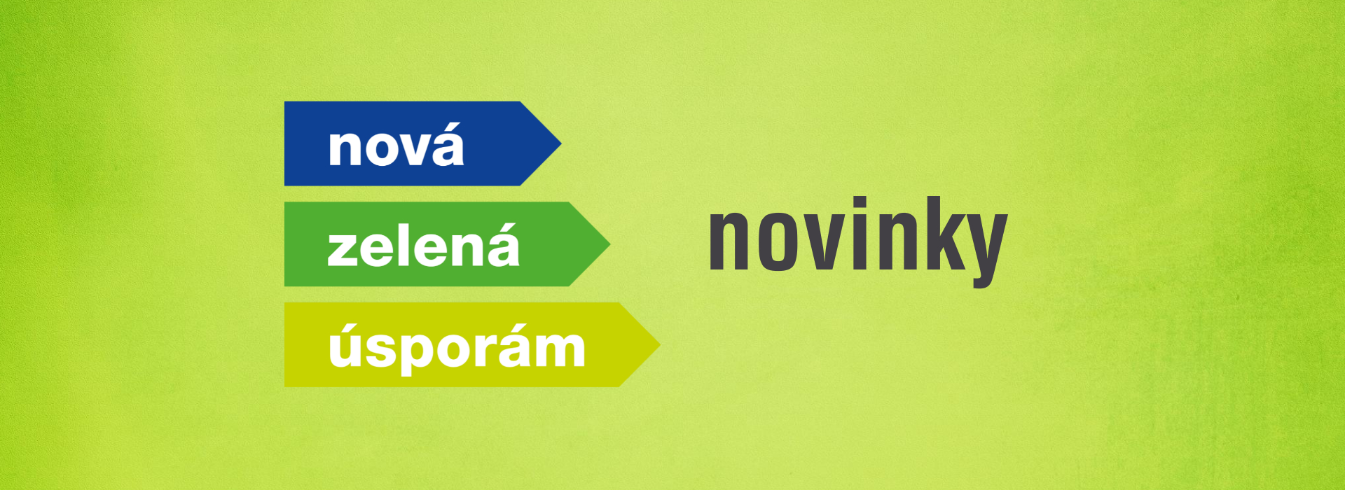 Novinky k Nové zelené úsporám