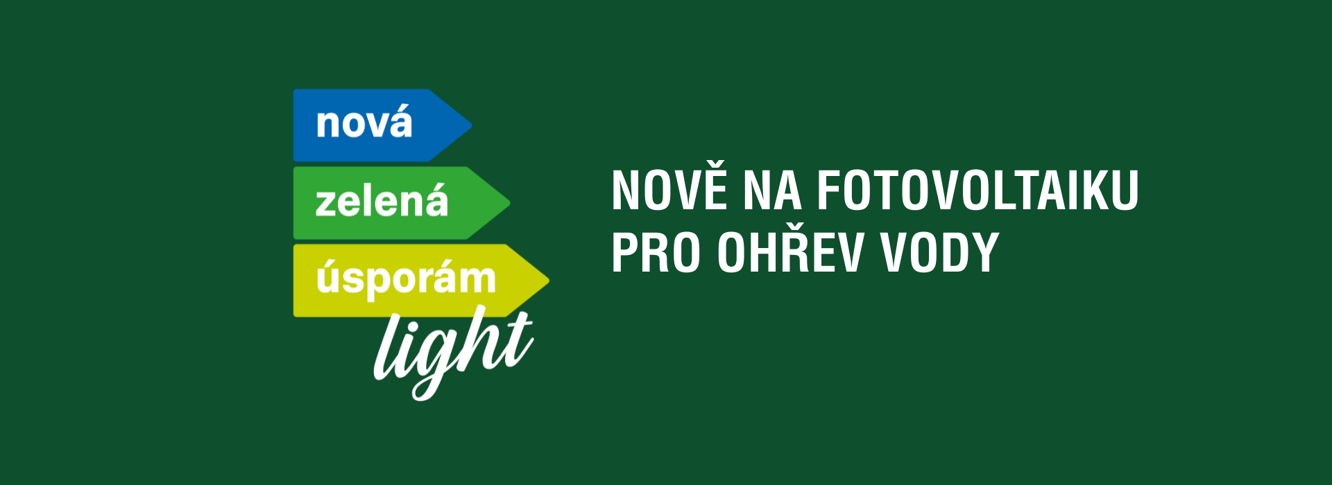 NZÚ Light nově na solární ohřev vody