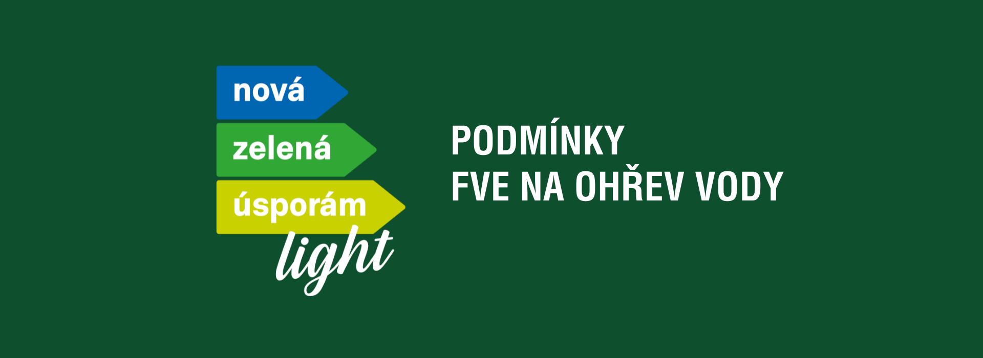 Podmínky dotace NZÚ Light na solární ohřev vody