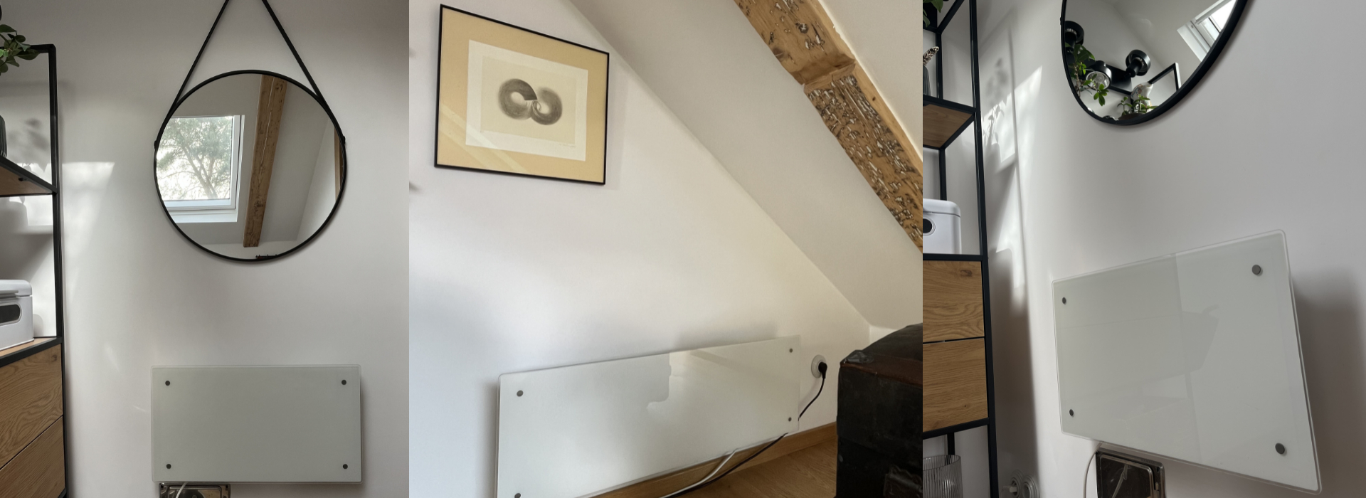 Elektrické přímotopy CLEA na obytné půdě
