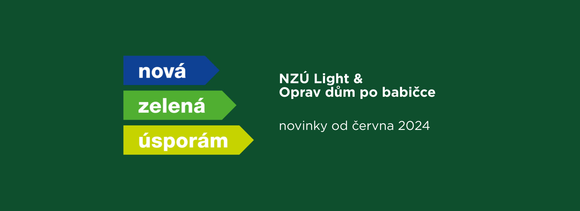 Novinky v dotačním programu NZÚ od června 2024